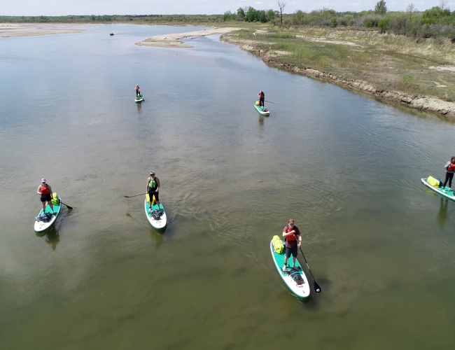 Paddling on the South Saskatchewan River