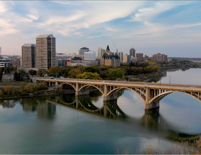 Bridge with city 