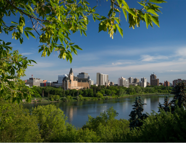 Picture taken of Downtown YXE from across the river