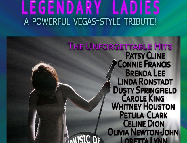 A powerful, emotional and interactive Tribute to over 20 Legendary Ladies of Music *
