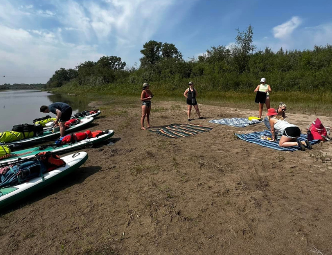 paddle boarding 