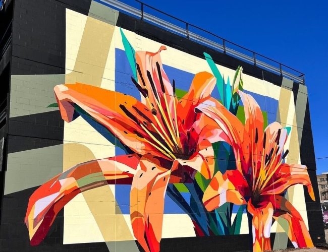 Prairie Lilly mural 