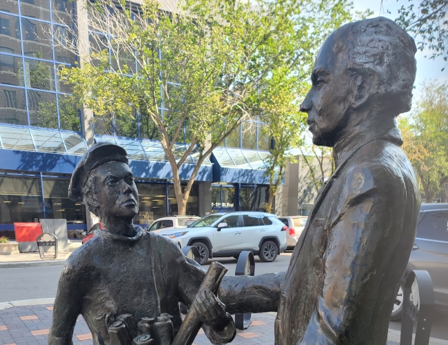 Sir Wilfrid Laurier & John Diefenbaker statue