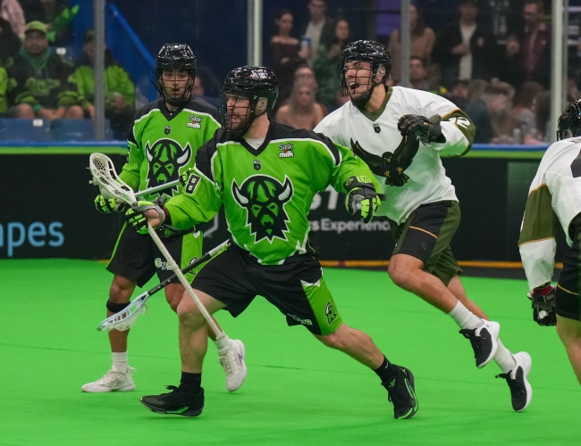 Sask Rush Player on the Field