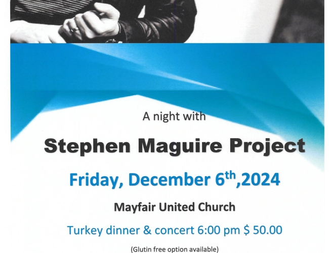 Stephen Mcguire Project dinner & concert