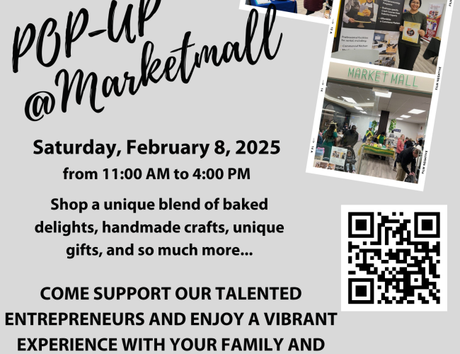 Discover Local Talent & Unique Treasures! Join us at Market Mall for the February Pop-Up, hosted by the Women's Business Hub!