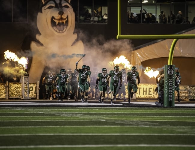 Huskie Football Entrance