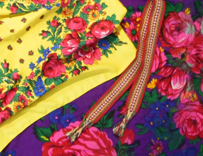 Photo of Ukrainian and Indigenous textiles