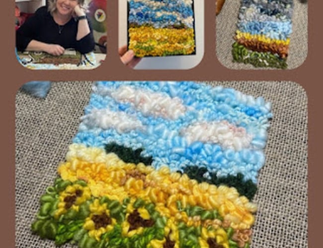 Introduction to Rug Hooking -Silver Willow Fibre Festival - Rug Hooking