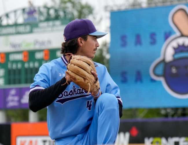 Saskatoon Berries Baseball - Berries Pitcher